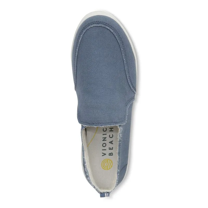 Vionic Women's Malibu Slip On Sneakers- Skyway Blue