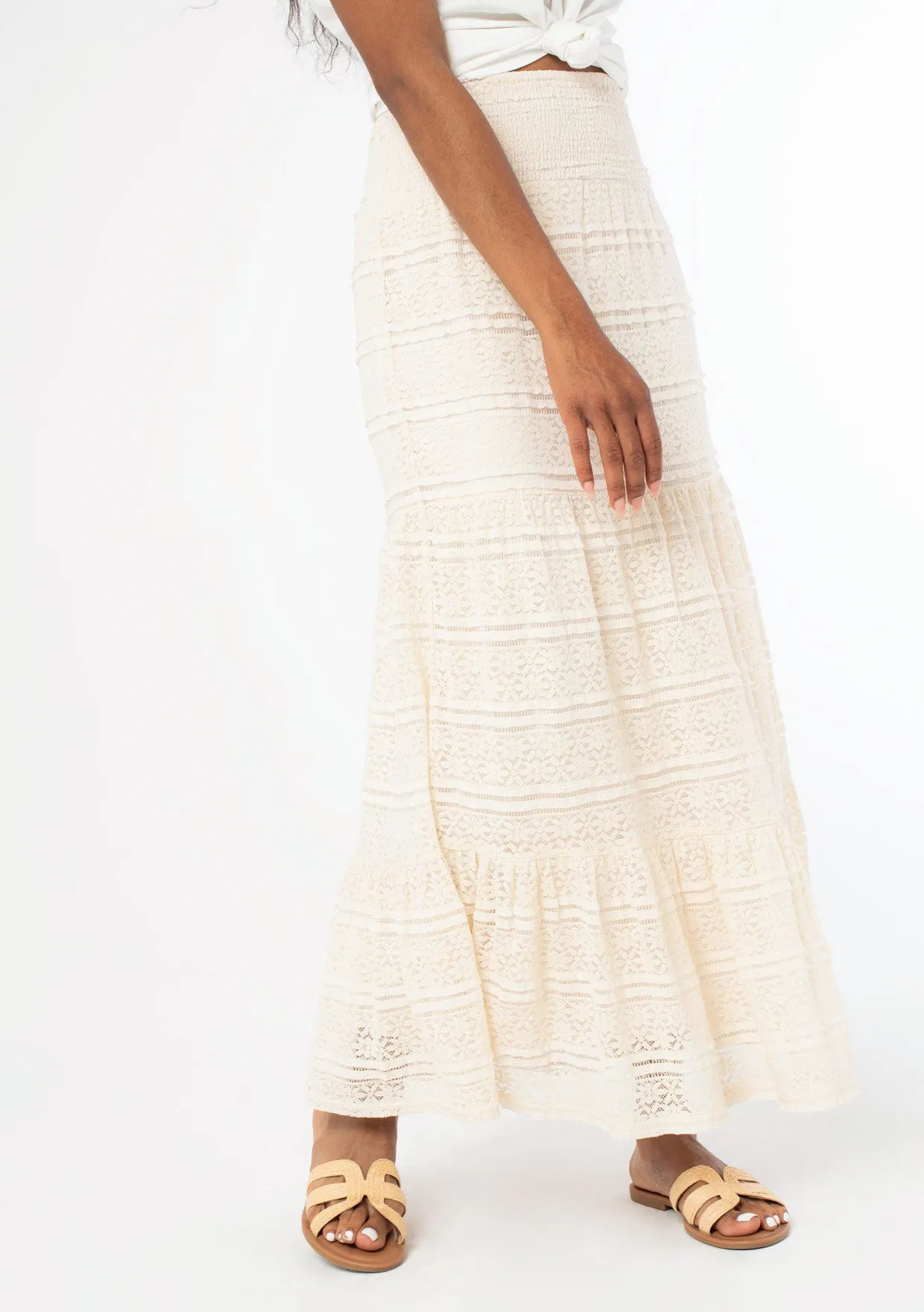 Wishful Lace Maxi Skirt