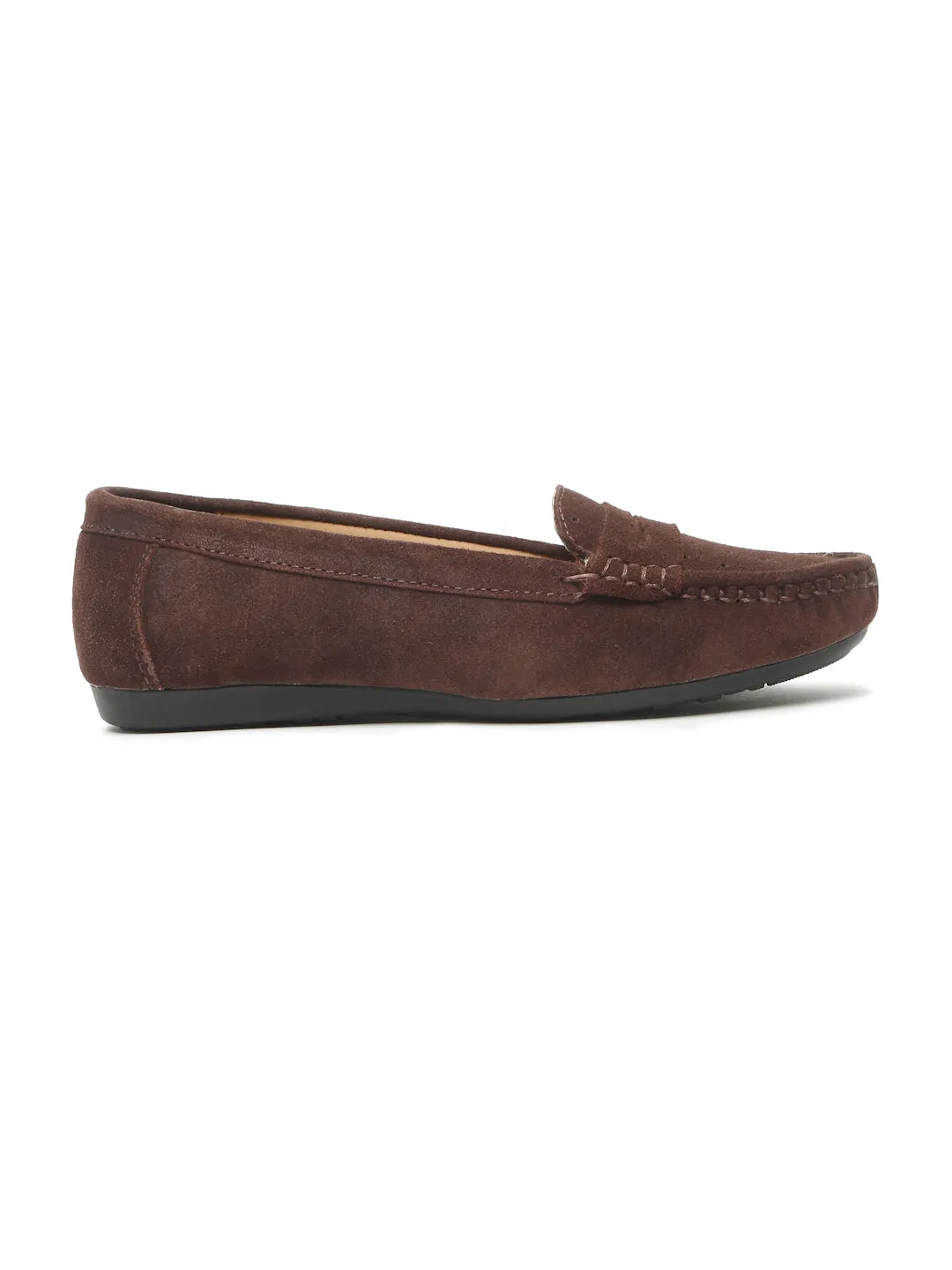 Women  Suede Leather Slip-on Loafers